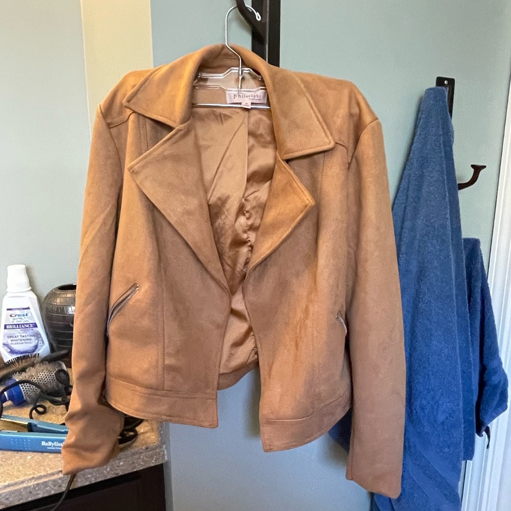 Philosophy Republic Clothing Brown Polyester Jacket